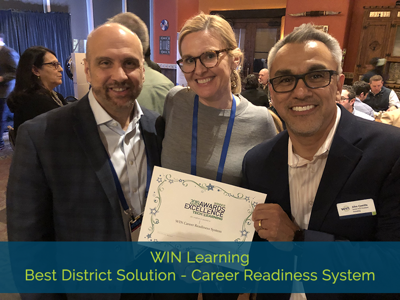 WINLearning_'s tweet photo. Congratulations to the WIN Learning Dev and support teams for recognition at the TCEA 2020 / Tech & Learning Awards of Excellence event. #CR4all #winlearning #CareerReadiness https://t.co/aBqTEfb105