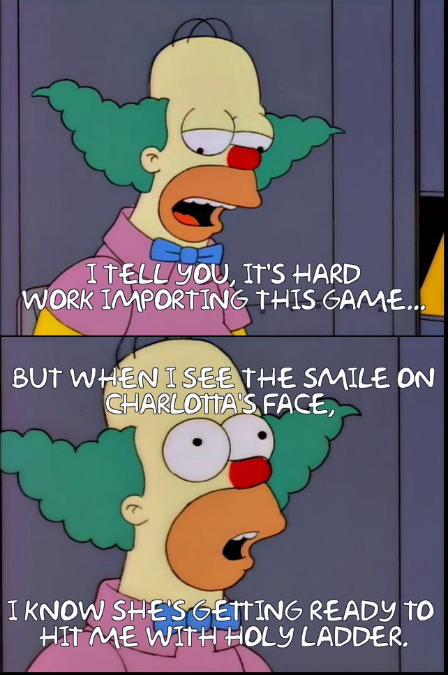 SSCFightNights's tweet image. A little Frinkiac to celebrate everyone getting excited for #GBVS. Don't mind me, just trying to start a war between the Lowain &amp;amp; Charlotta mains ;D

We'll have a couple of stations of Granblue going tonight at @1UPGAMES , come on by and join the fun! #GBVS_LW #GBVS_CL