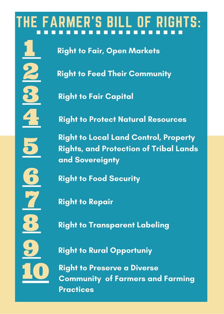 JDScholten's tweet photo. This boils down to having the backs of our farmers and ranchers and not allowing multinational corporations to be bullies in the marketplace and dictate inputs, markets, prices, and choices.
I'm proud to support the #FarmersBillofRights to help level the playing field. https://t.co/YhNLWTx653