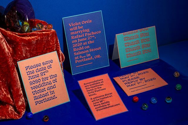 It's @ephemora.co again, showing off our colorful Letra Suite! We wanted to talk a bit about why we chose to start Ephemora. The current wedding stationery market has a lot of script fonts, lots of watercolor florals ⁠— stuff that's certainly very cu… ift.tt/373pMdj