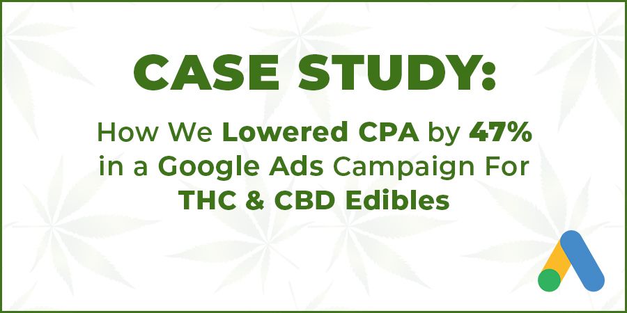cola_digital's tweet photo. CBD Case Study: How We Lowered CPA by 47% in 30-Days Using Google Ads For CBD &amp; THC Edibles in the USA. #casestudy #CannabisNews #cannabisindustry #CBD #DigitalMarketing #GoogleAds https://t.co/MUJkB1sk7T https://t.co/QqRMEdGOdb
