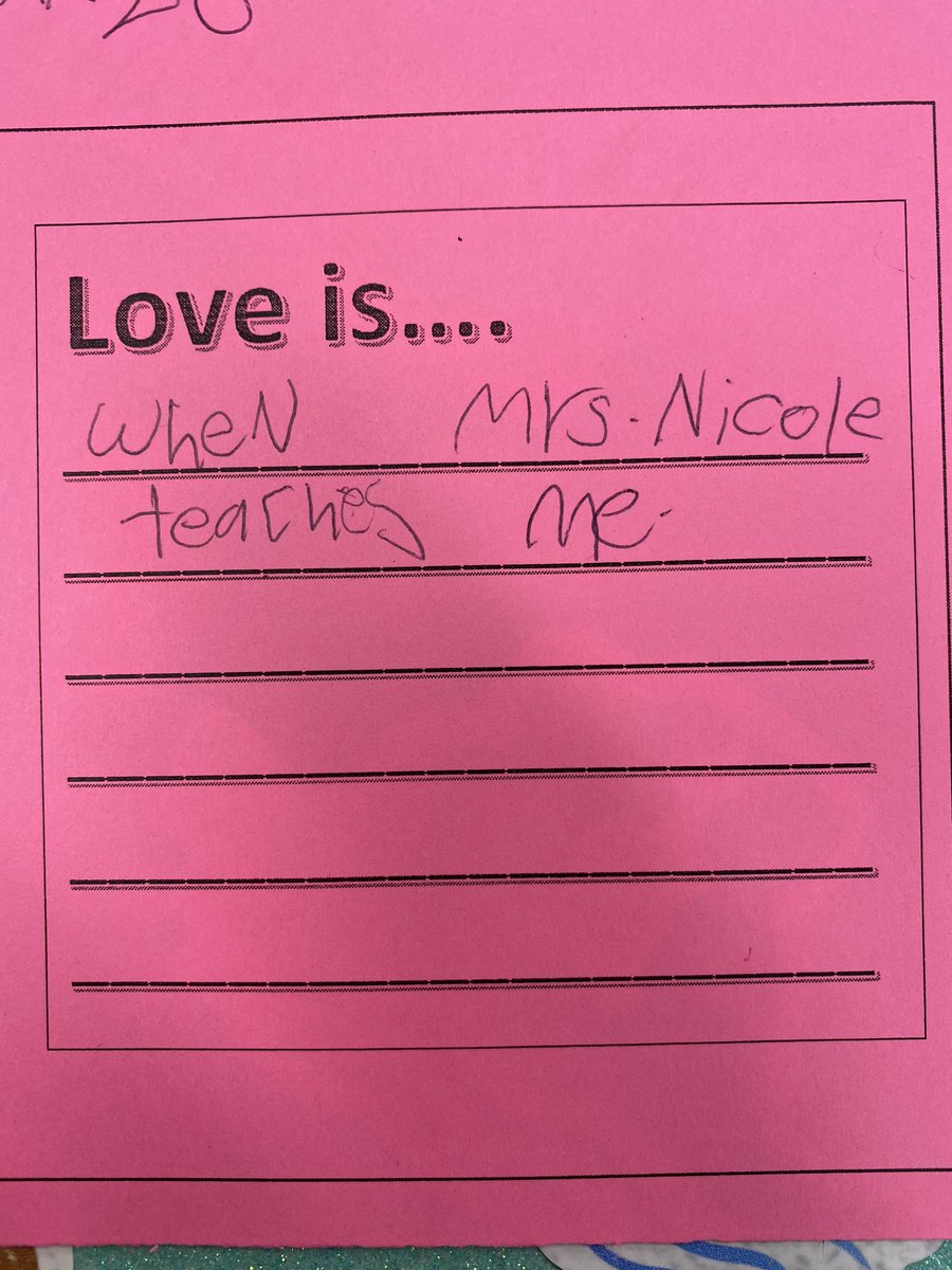 I love sweet notes from students! 💜