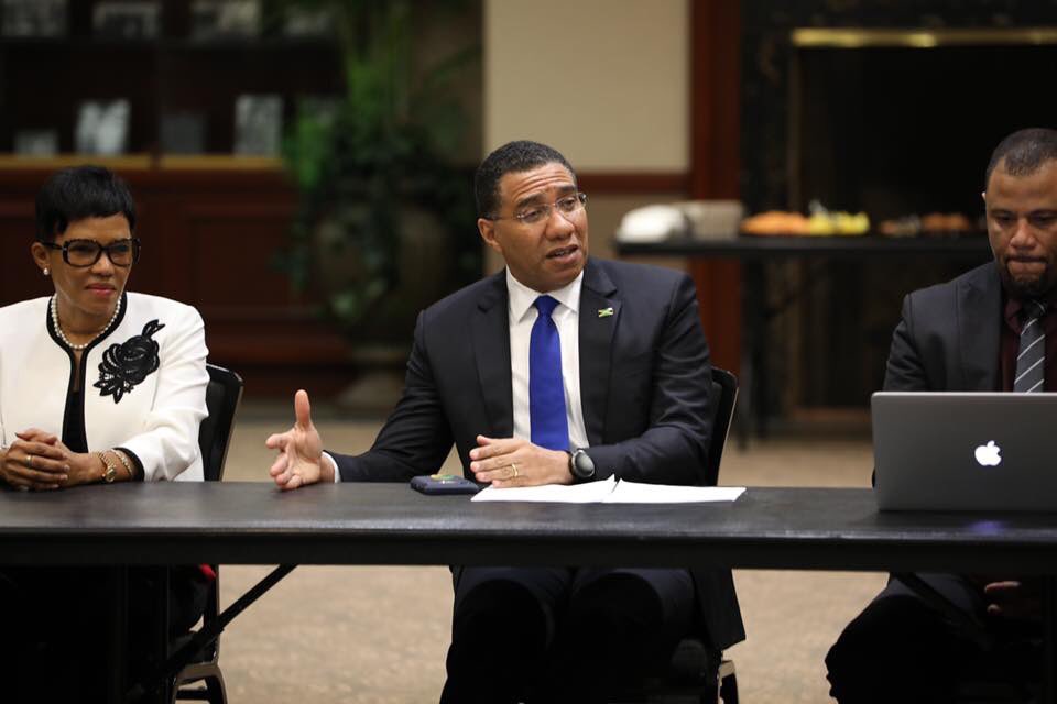 AndrewHolnessJM's tweet image. Of note was how natural disasters and the need for infrastructural improvements affect Jamaica’s budget. 

We also discussed investments, our internal and external revenue sources and the trajectory that should be taken to achieve growth and reduce our debt to GDP.