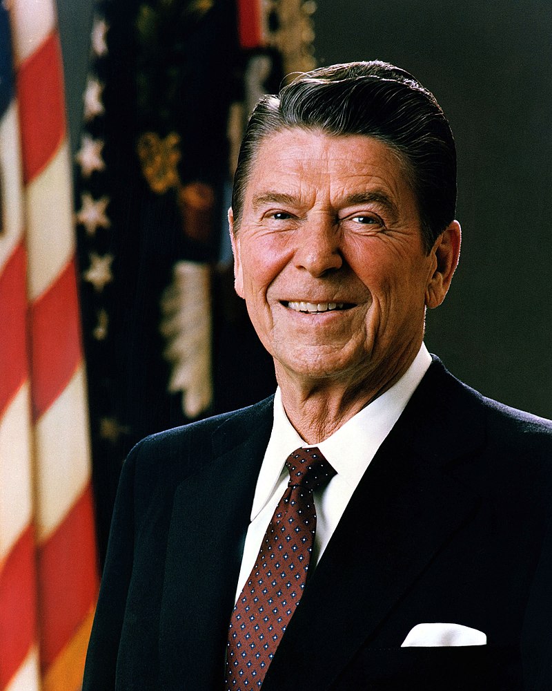Ronald Reagan – 40. prezydent Stanów Zjednoczonych w latach 1981–89.