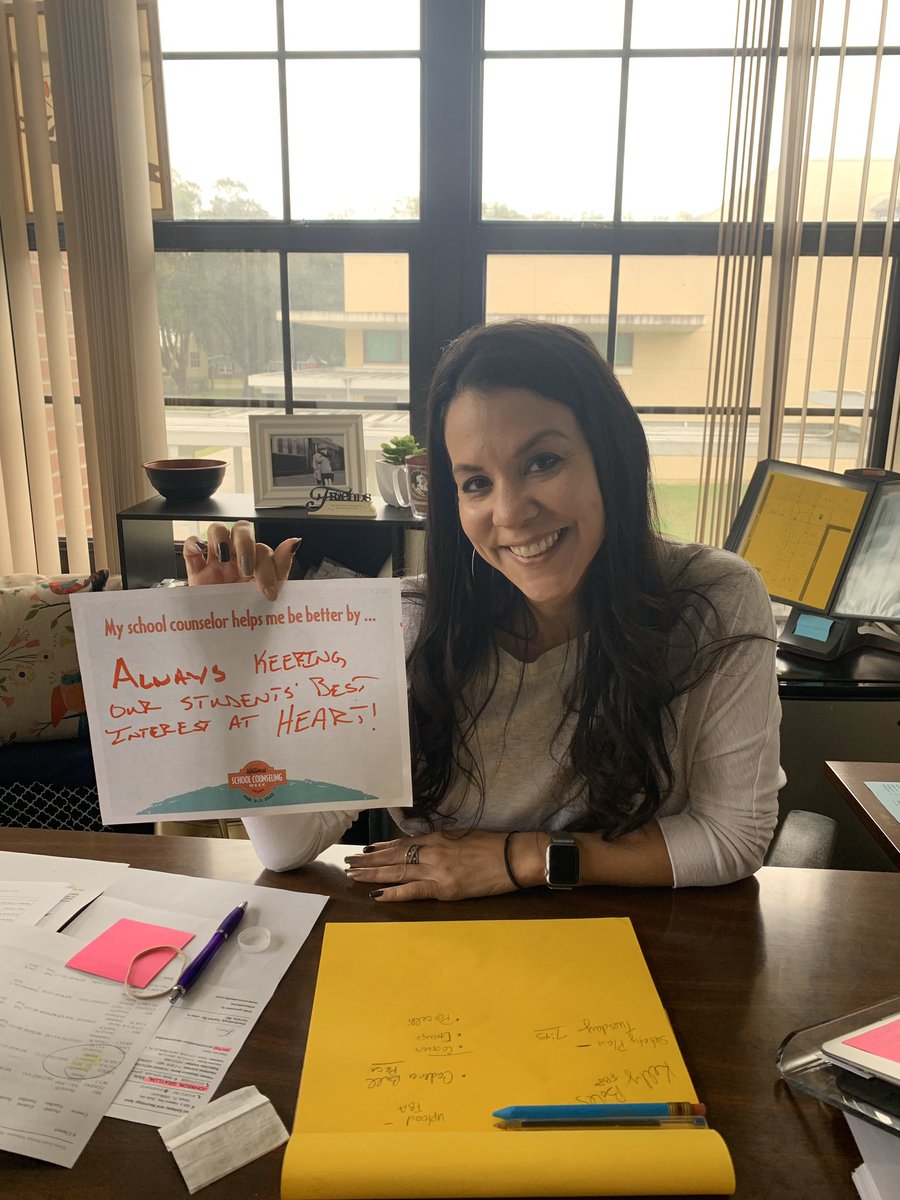 Our school counselors help our students be better by always keeping our students’ best interest at heart!  #NSCW2020 <a href="/pascoschools/">Pasco County Schools</a> @CounselorRBSMS @RbsmsB