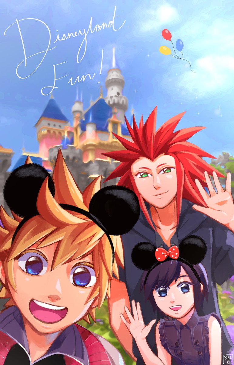 drew the gang @ disneyland ✌️

#kingdomhearts #seasalttrio #kh3