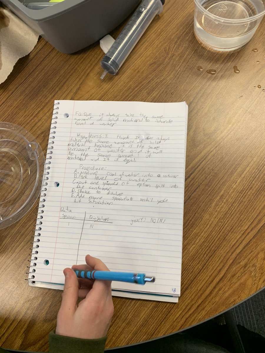 5thcoppersmith's tweet photo. Experimenting with the saturation of an epsom salt solution! #inspiRE4 https://t.co/oxdYQP5DyO