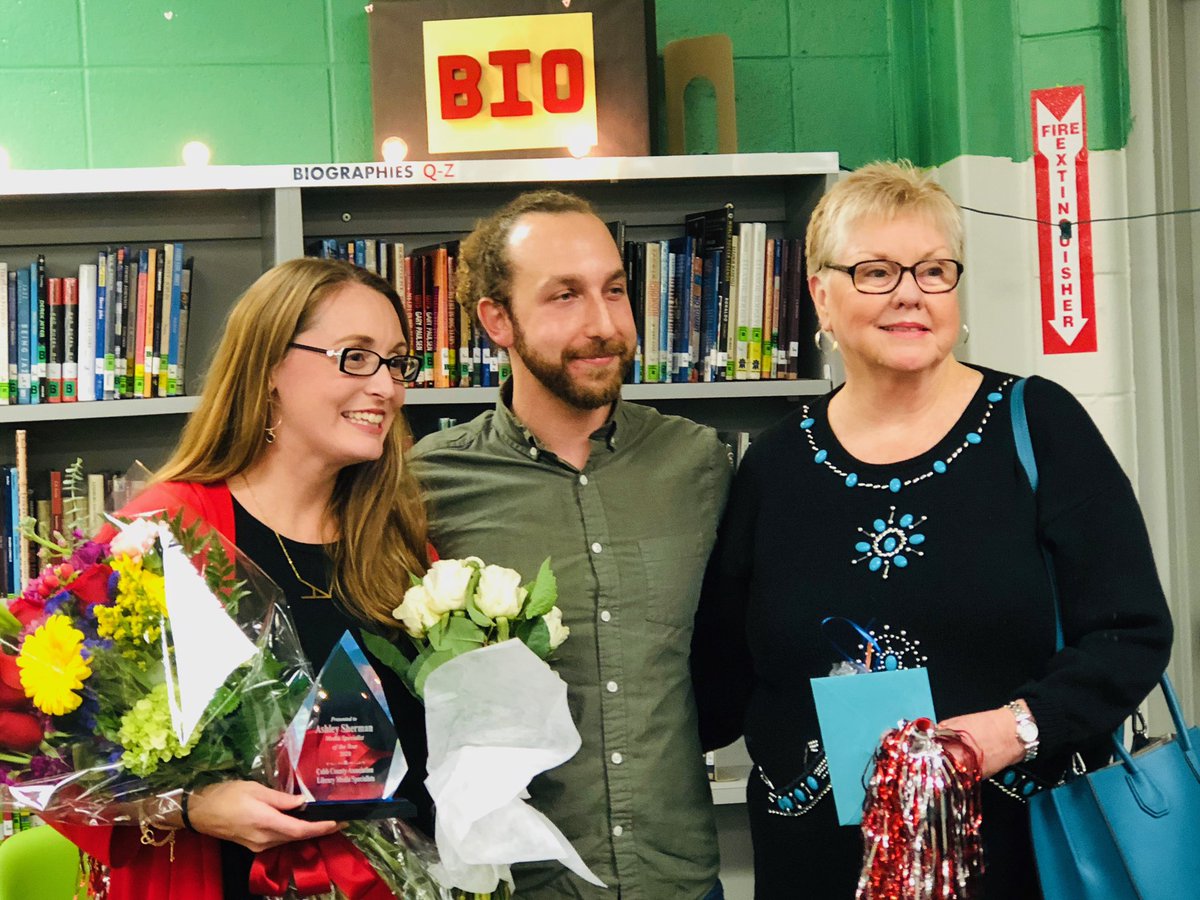ashermly's tweet image. . @FreyFlames What the what?!! Beyond honored to named Cobb’s media specialist of the year! I couldn’t do what I do without these AMAZING people! #CobbLMS #glma