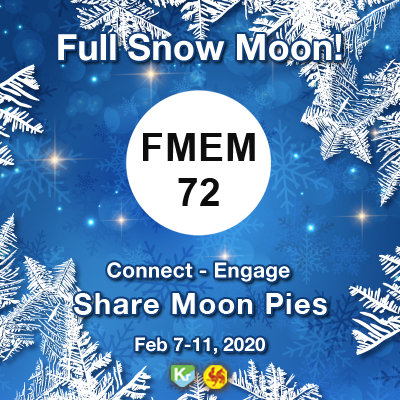 Happy #FullMoonEngageMe 72!

It's a Full Snow Moon this month. Join the Full Moon Party and find all the hidden Moons scattered throughout the Empire and get a BIG PAYOFF!

tiny.cc/FMEM72

#FMEM #FM72 #FullMoonEngageMe #EmpireKred #EAvGangstas