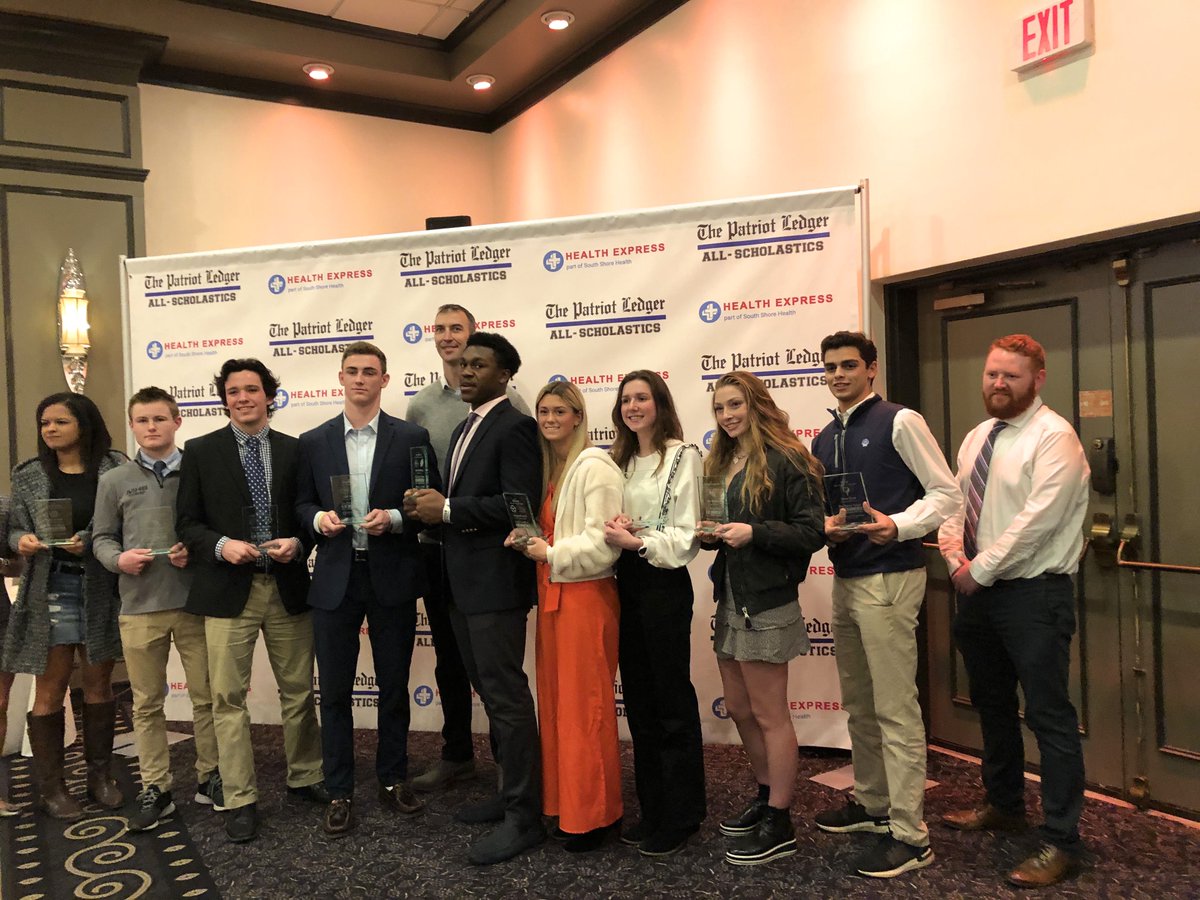 hinghamgolf2019's tweet photo. Shan Syed is named ATHLETE OF THE YEAR for Fall Golf by the Patriot Ledger at tonight's All-Scholastic Awards banquet!  So proud of you, Captain.  Congrats also to Cooper Pennell &amp; Luke Macdonald for their All-Scholastic honors. https://t.co/UFT1l8C9lT