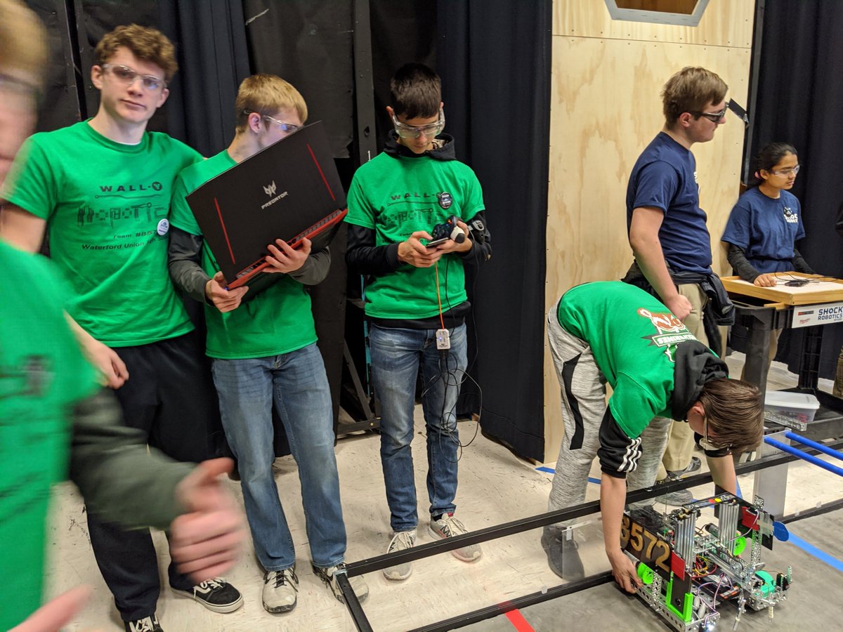 Squeezing in a bit of extra practice before the competition starts.