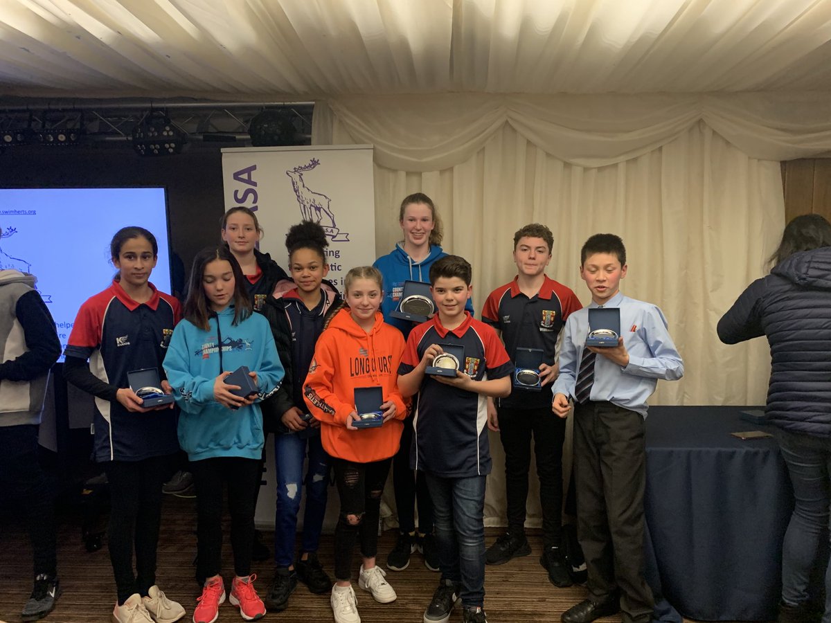 Well done WSC swimmers ⁦<a href="/swimherts/">Swim England Hertfordshire (Swim Herts)</a>⁩ county awards .so proud of Niamh 5th in age group . Thanks Coach Jack ⁦@jackjackson767⁩ ⁦<a href="/WatfordSC/">Watford Swimming Club</a>⁩