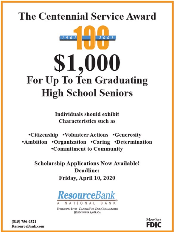 THE RESOURCE BANK CENTENNIAL SCHOLARSHIP NOW AVAILABLE FOR DOWNLOAD IN THE GUIDANCE WEBSITE!!