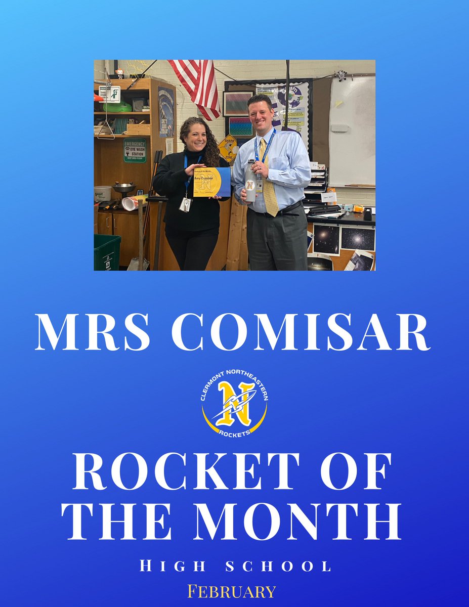 It is National School Counselor Week! We want to take a moment and recognize Mrs. Comisar the best school counselor <a href="/CNEHighSchool/">CNE High School</a>! She represents #TheRocketWay every day!