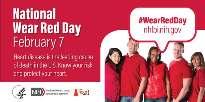 National wear red day, February 7