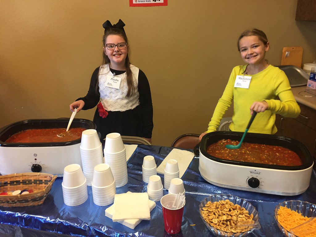 CCGRACEUMC's tweet photo. SOUPER Bowl Sunday was a HUGE success! Together we raised $1,006 to go towards our mission work! A big CONGRATULATIONS to the Grace Kids for winning 1st place for their Cowboy soup! https://t.co/SMwQaMAE0n