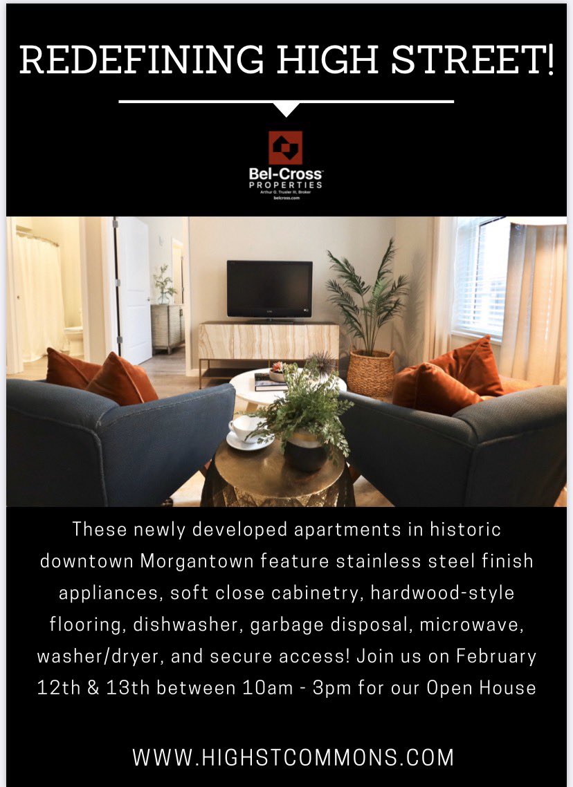 BelcrossProp's tweet image. Join us for an open house for the newly built High Street Commons February 12 and February 13tg
