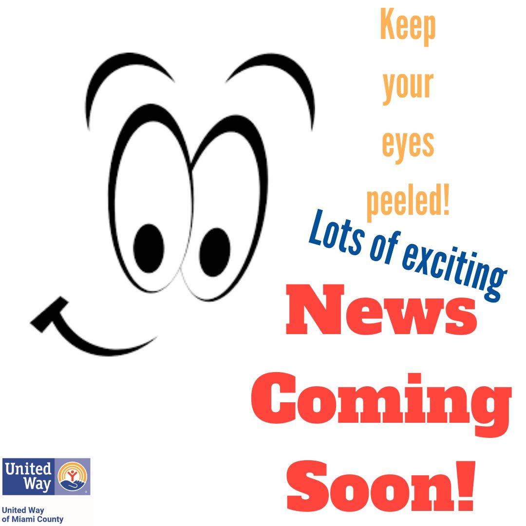 UnitedWayMCO's tweet photo. Keep your eyes peeled!

Lots of exciting News Coming Soon!

LIVE video reveal 2/13/2020!

#LiveUnited #excitingnews #cantwait https://t.co/L8HJUMPXoP
