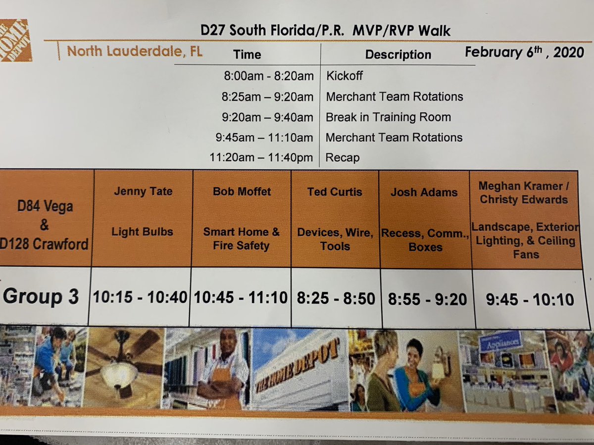 mckoy_c's tweet photo. I Attended an amazing walk today at North Lauderdale Home Depot (D27 South Fl/P.R. MVP/RVP Walk) Thanks again to all the Suppliers &amp; Merchants for taking the time out teaching us the new innovation that’s coming to Home Depot’s 😃⭐️⭐️⭐️⭐️⭐️ https://t.co/cgyc0uUhYc