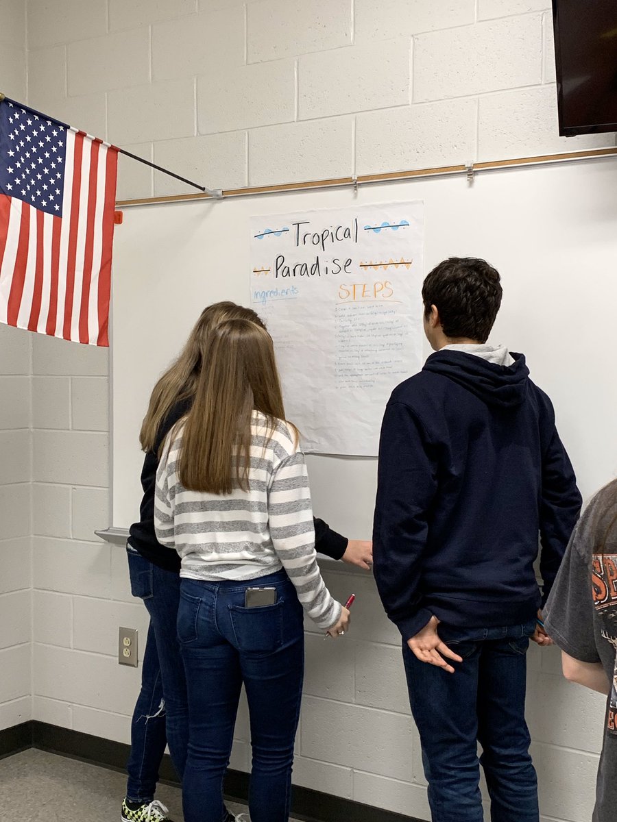 hchssimpson's tweet photo. STEAM Chemistry students completing a gallery walk to give constructive feedback to their peers before beginning the soap making process! @HC_Principal @HartCountyHigh #onehartbeat https://t.co/QI2gNUhT4x