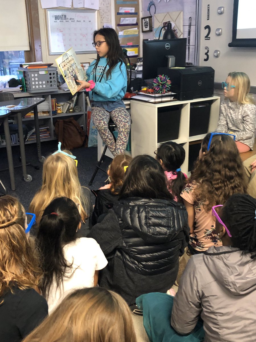 sixthgradecity's tweet photo. Celebrated World Read Aloud Day with a guest reader from our own class! She shared about Chinese New Year and then read this book aloud! The best part, it was all her idea to share with her classmates! ❤️ #proudtobeHSD @WU_wolverines https://t.co/YEslUC4VnY