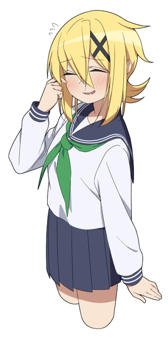 切「どうデスか?この制服似合ってますか?」
調「すごく似合っててかわいいよ!」
切「そう言われると照れちゃうデース///」 