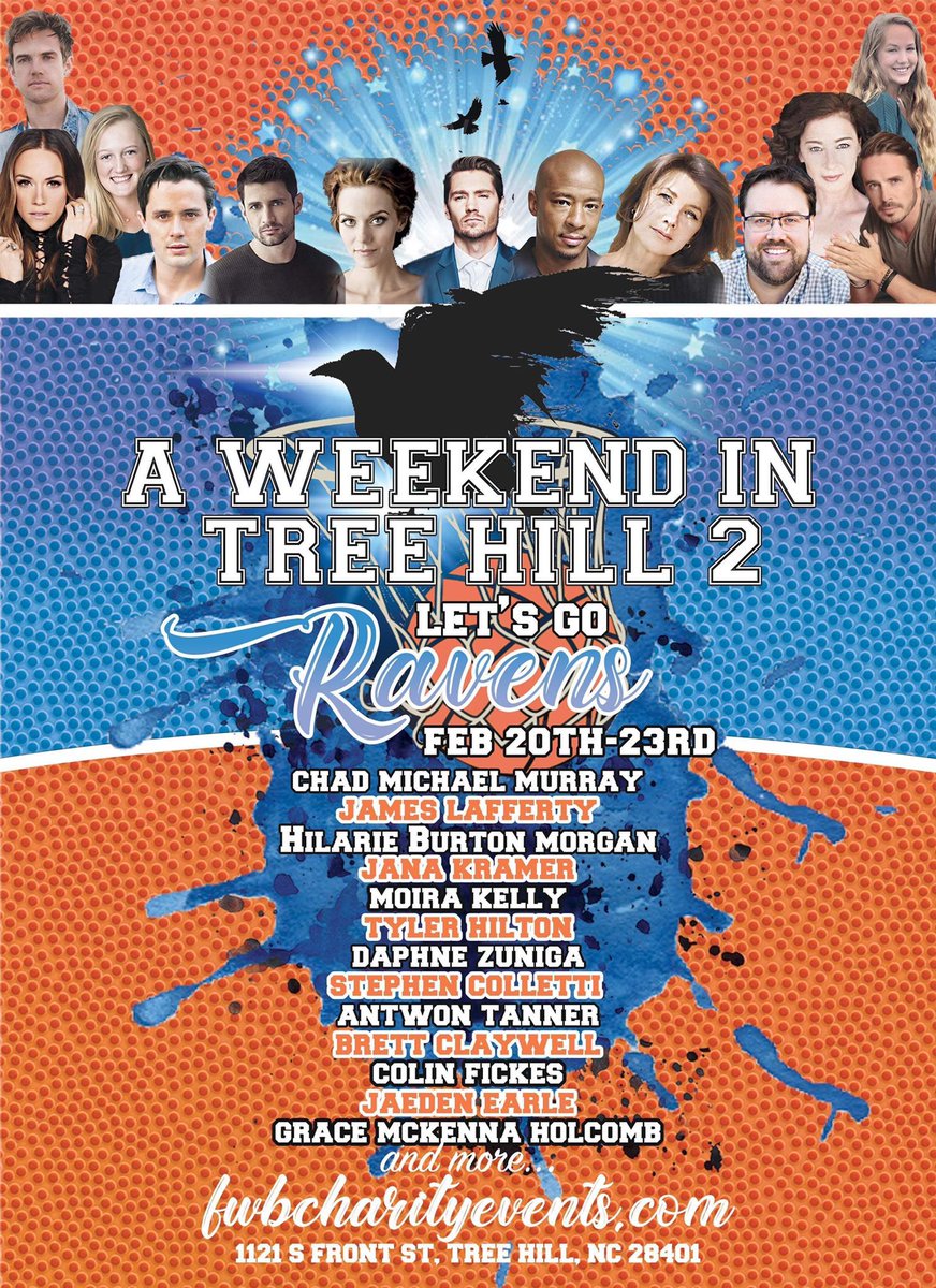 GIVEAWAY: Win a M&amp;G with James Lafferty to <a href="/FWBevents/">Friends With Benefit Charity Events</a> “A Weekend In Tree Hill” convention on February 22-23rd in Wilmington, NC!

FOLLOW @FWBcharityevents + <a href="/OTHdiary/">OTHDIARY</a> + @Raenia23 on INSTAGRAM
RETWEET + LIKE this tweet
Winner will be chosen on FEBRUARY 10TH! #OneTreeHill