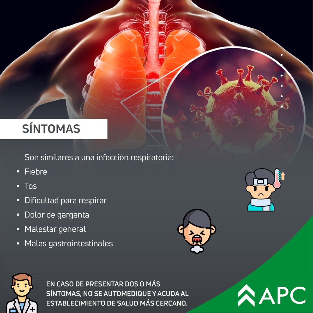 apc_corporacion's tweet photo. ¿Qué sabes del #Coronavirus?
Nuestra #salud es lo más importante, por eso te contamos qué debes saber para cuidarte y estar prevenidos. https://t.co/w6uZjKvREU
