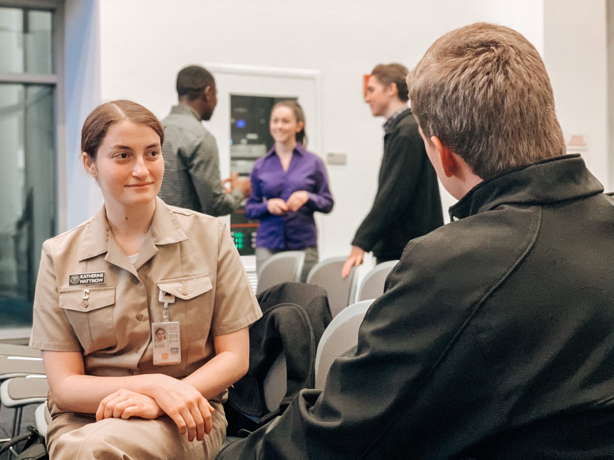 MaritimeCollege's tweet photo. Career Development Week continued this evening as students attended a βDress to Impressβ workshop. Students learned helpful interview tips, how to present themselves and deliver an elevator pitch. #SUNYMaritime #CareerDevelopmentWeek #DressToImpress #StudentSuccess https://t.co/cFUkQo8uQO
