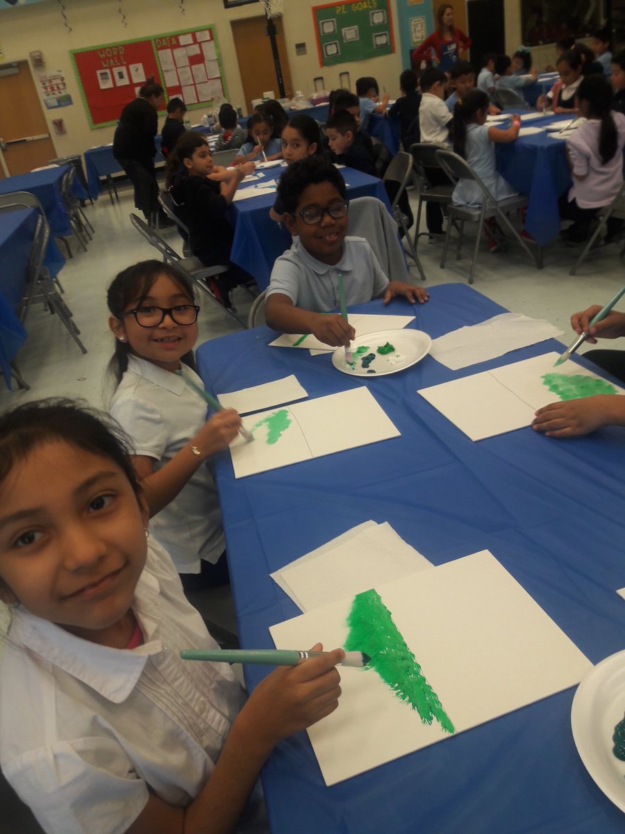 IlsaAVillarreal's tweet photo. Congratulations to our INCREDIBLE Honor Roll students! They were celebrated today with an Abrakadoodle painting party. Keep up your amazing work!  @MorenoMustangs @acastro_hisd https://t.co/W8QdedUgIl
