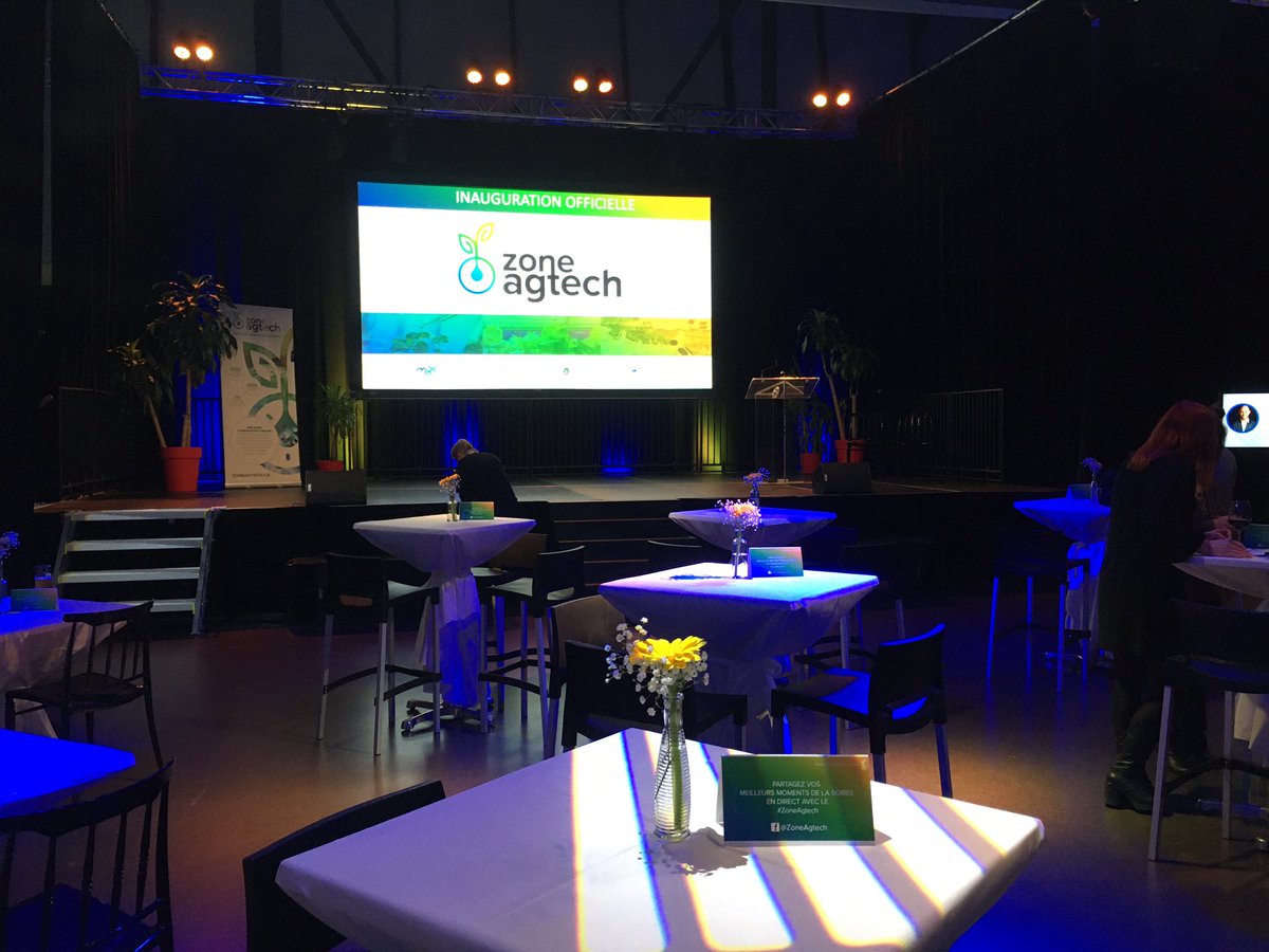 Au lancement de la #ZoneAgtech avec <a href="/AudreyDrochers/">Audrey Desrochers</a>! Beau projet! 👌🏻 #agtech