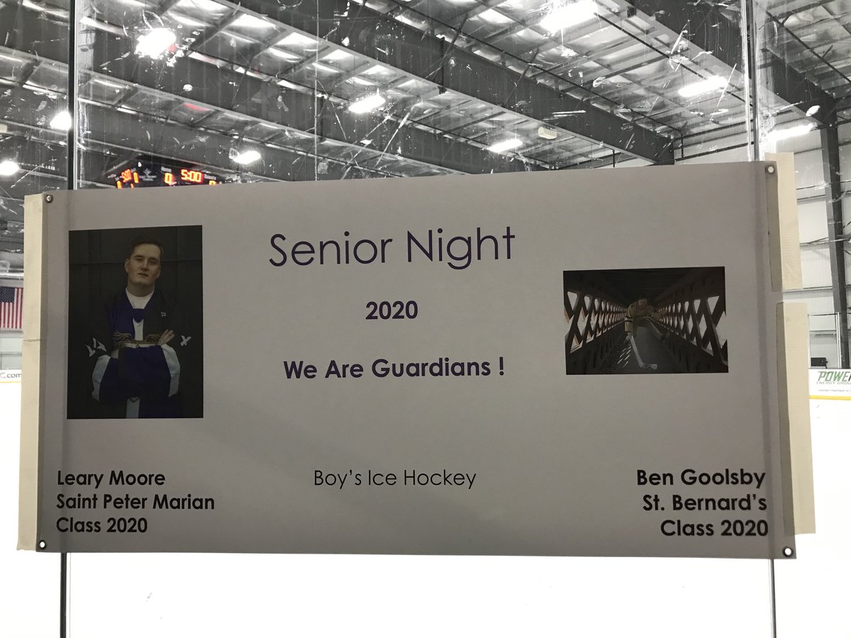 Tough loss on senior night. Final is 3-1. Thanks Leary and Ben. Great night in net for Ben with 45 saves.