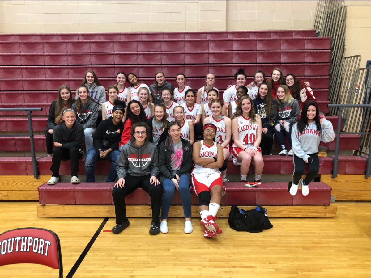 Shoutout to the high school girls who were able to make it to the middle school game tonight! #BeACardinal