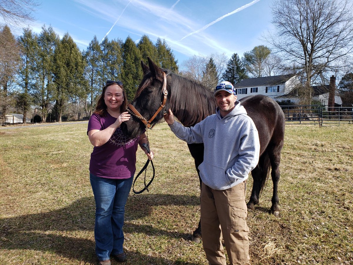 HorsesSaves's tweet image. Congratulations to Midnight Star and her new forever family! We couldn't be more pleased with the match!