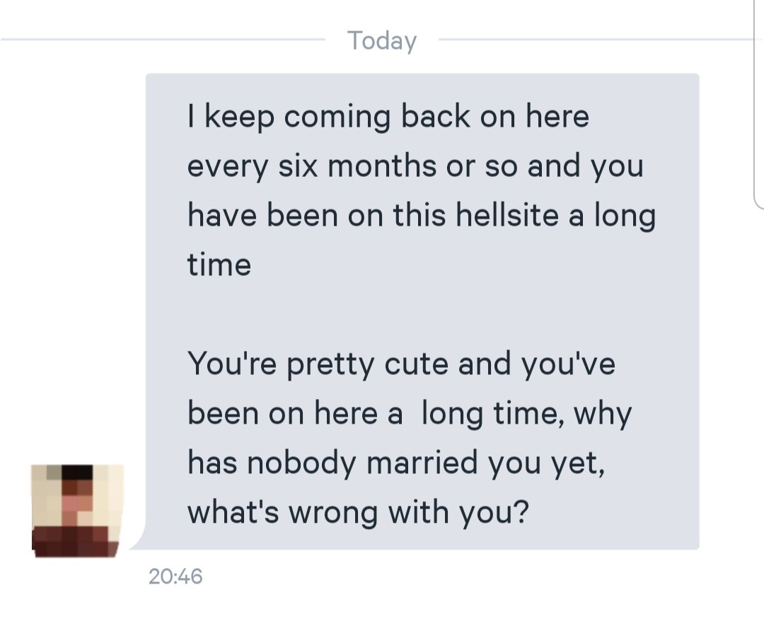 "What's wrong with you?"

#OnlineDating #ChivalryMayBeDead