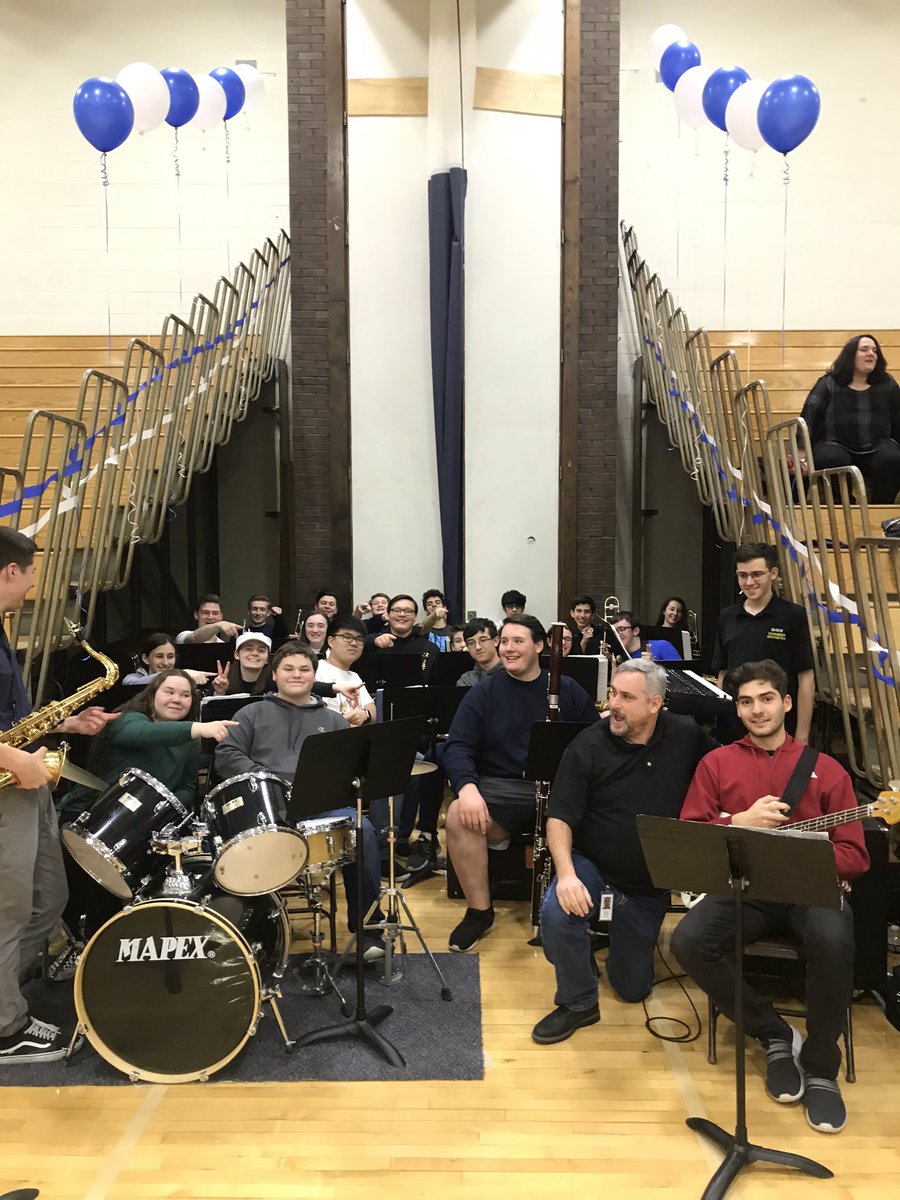 CassTbn's tweet photo. SHSW Pep Band recognizing our seniors at the seniors girls varsity game!! Come down for the last home game! https://t.co/ToE1PBWKH4