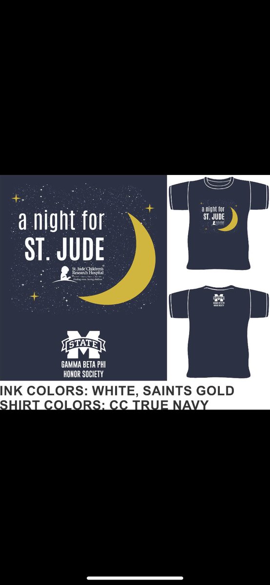 A Night for St. Jude 2020 details are out!! This year’s event in on February 29 <a href="/7pm/">Huong Le</a> at the Mill in Starkville, MS. A T-shirt order is being placed at tonight’s GBP meeting. They are $20 and comfort color!
