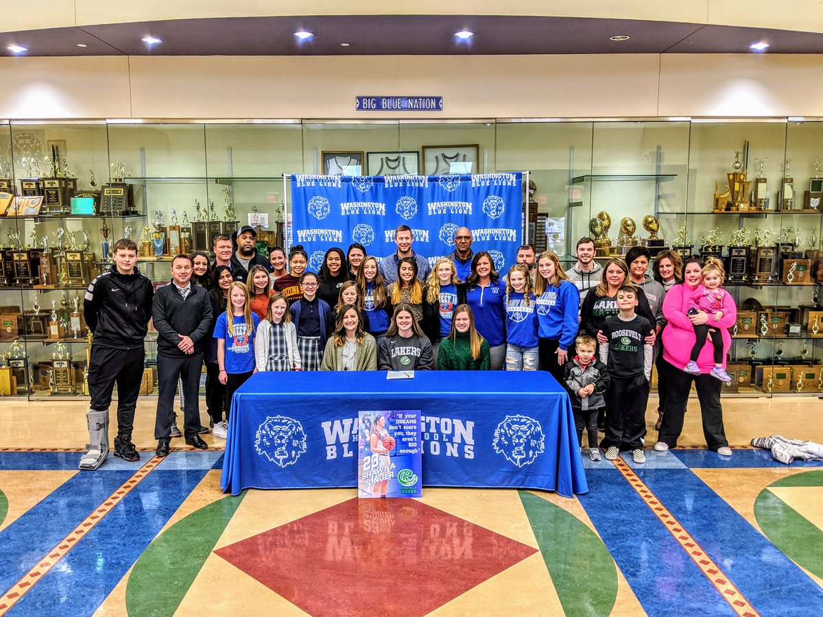 Congrats to Shawna Conger on signing her commitment to continue her academic &amp; athletic career as a Roosevelt Laker!

Thanks for representing our community with PRIDE. The Blue Lion Family is proud of you &amp; cannot wait to continue to watch you thrive in life!

#InspireExcellence