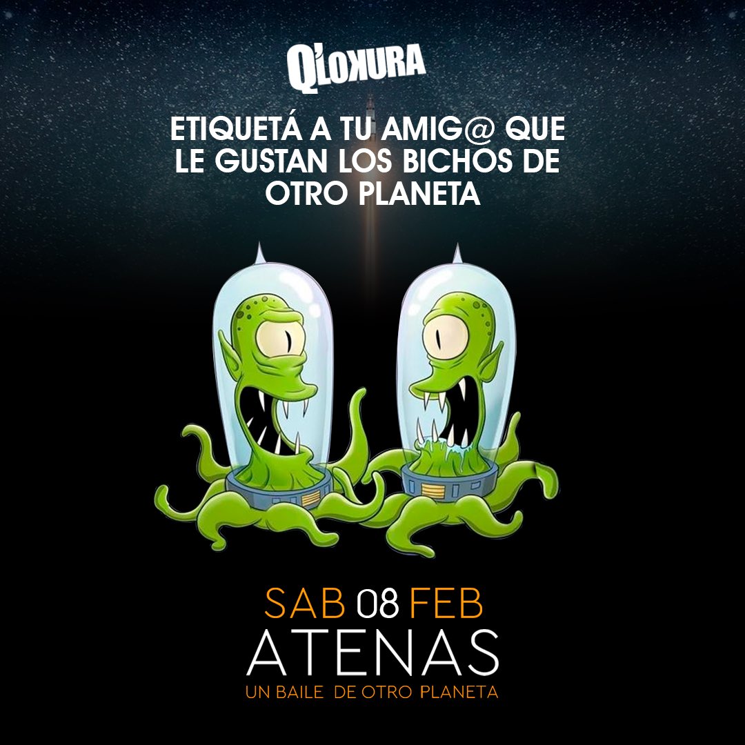 qlokuracbaok's tweet photo. Este Sábado Baile de otro Planeta🌎#EtiquetaA #TuAmigoBichero #ComeBagre #comoelcm https://t.co/gmfsK747zS