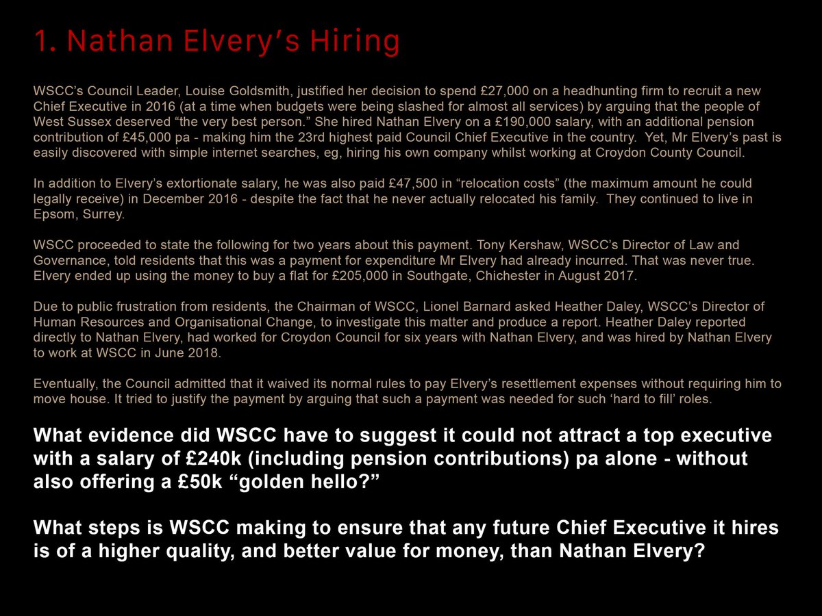 A27Alliance's tweet image. £27,000 to a head-hunting firm to find him
£24,346 for new office, never used
£47,500 to relocate, but never moved his family home
£35,000 legal fees to sort out his departure
£265,000 pay-off
£30,000 whilst suspended for two months