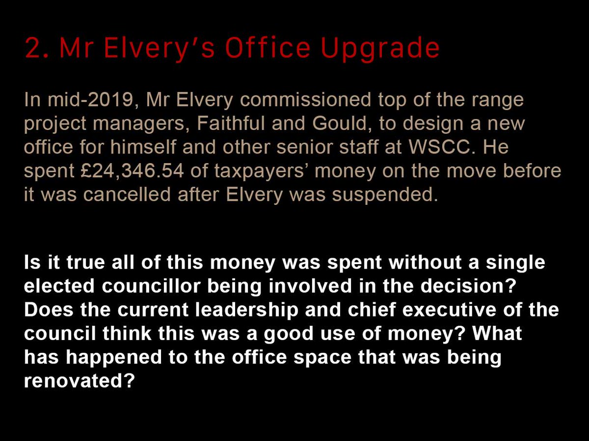 A27Alliance's tweet image. £27,000 to a head-hunting firm to find him
£24,346 for new office, never used
£47,500 to relocate, but never moved his family home
£35,000 legal fees to sort out his departure
£265,000 pay-off
£30,000 whilst suspended for two months