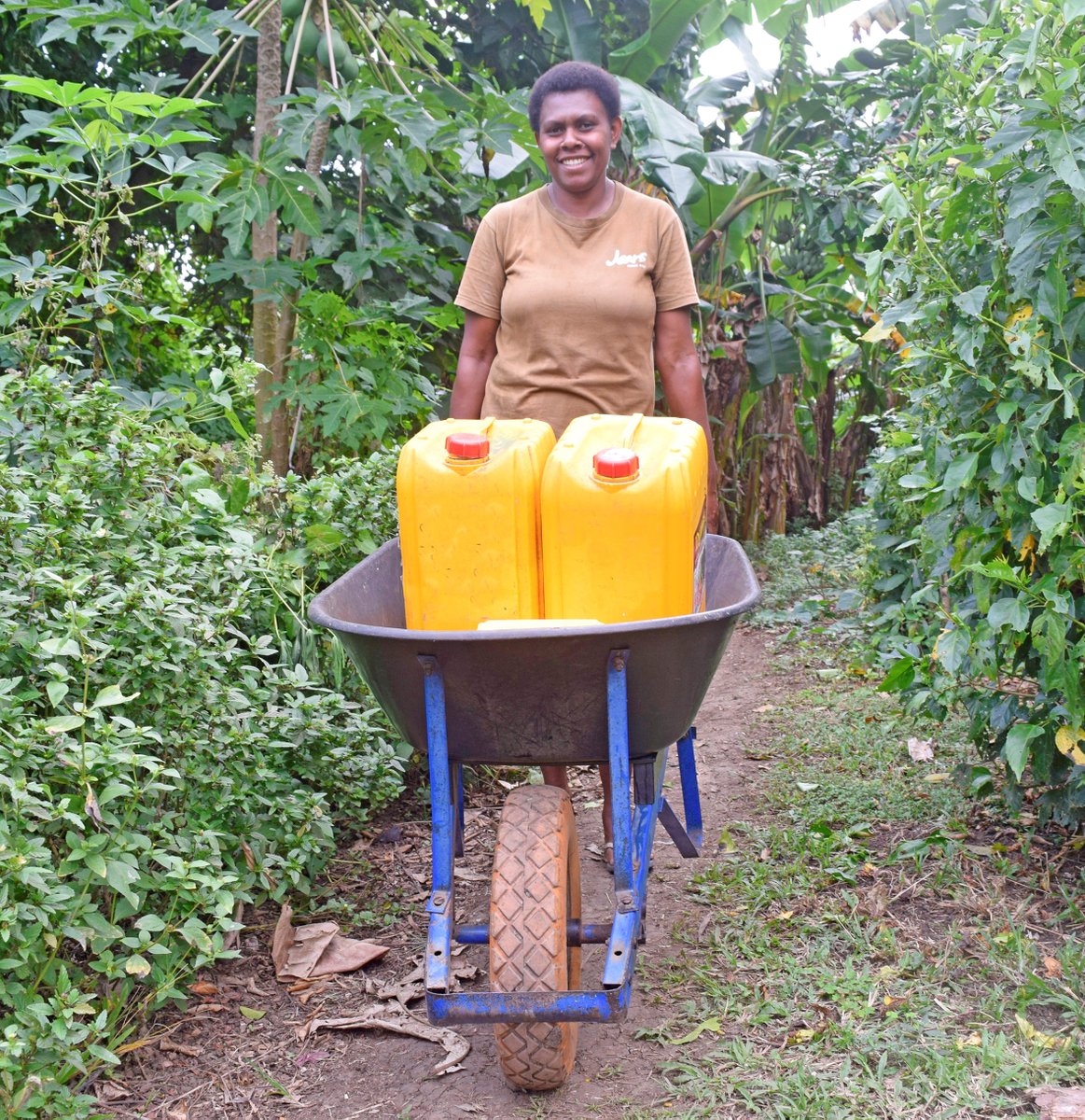 My husband &amp; I did backbreaking work producing copra &amp; cocoa, now with the VT lending scheme we own, I pay villagers to weed our gardens, produce copra &amp; cocoa which we sell locally. I also spend more time with my family. Thanks to FSA &amp; Oxfam, our life changed a lot - Marina, 31