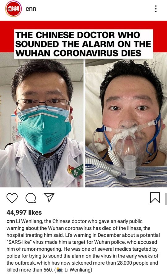 nCoV has afflicted thousands(please keep safe.. strengthen your immune system, wash your hands frequently, wear a mask if necessary)nadine igs (February 7, 2020)/cnn