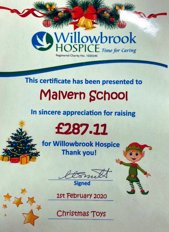 malvernprimary's tweet photo. Making a Difference๐ || Today we recieved yet another certificate recognising the charitable donations of our whole school community in supporting @wbhospice. We are really proud to support such a fantastic local charity.
#MPS
#TimeForCaring
#Community https://t.co/F1L5zH7h1k