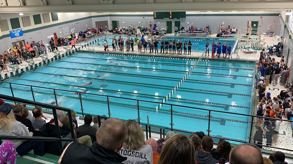 Girls <a href="/cougarswimming/">Carroll Coed Swimming & Diving</a> sectional action!