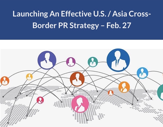 PRSASF's tweet photo. NEW EVENT: On 2/27 from 6-8:30 p.m. learn how to craft an effective cross-border PR strategy from Comms Director for @cathaypacific Airlines @juliejarratt + Kollective Influence Founder/CEO Charlie Gu, moderated by @mk_kehoe of @OnepieceWork.👉 https://t.co/T2Gc99SzIW #iworkinpr https://t.co/NOUEFJRLYM