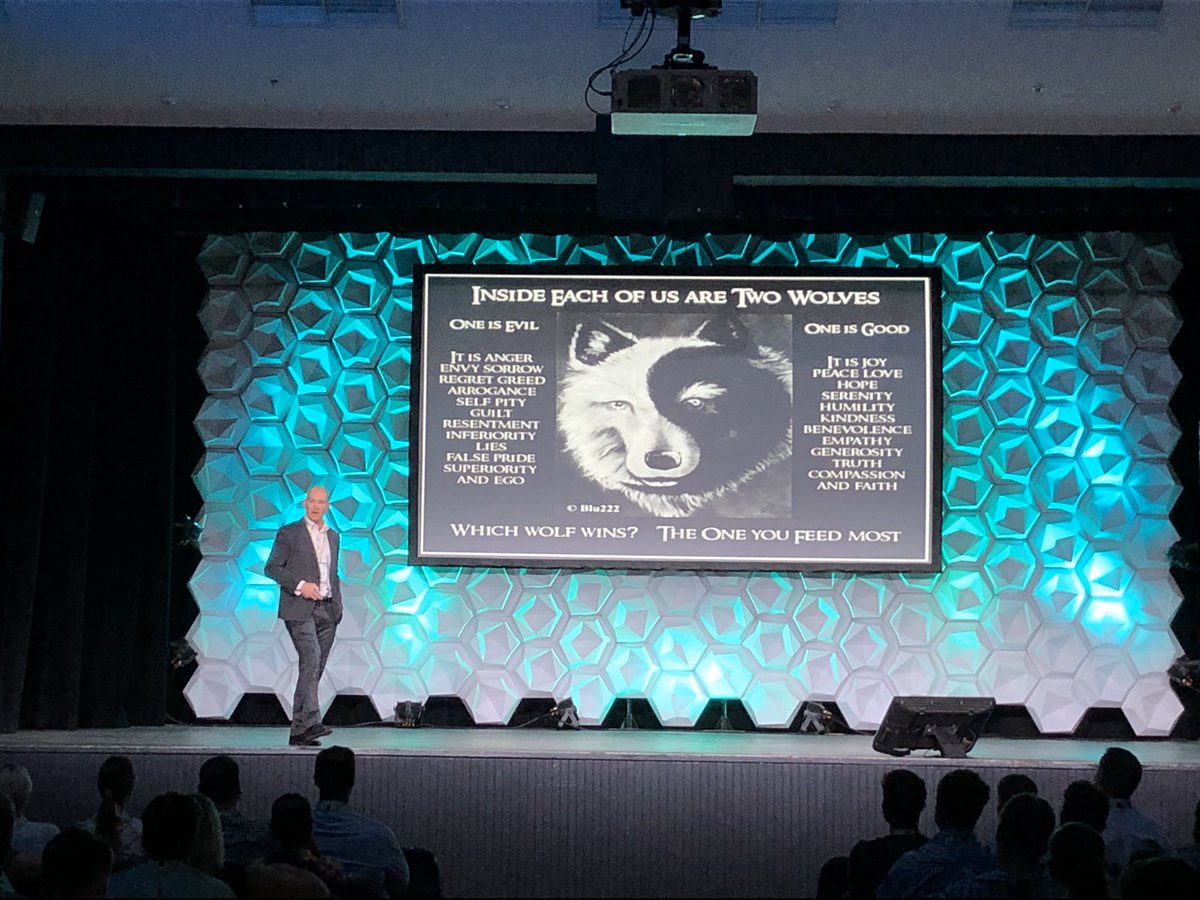 Feed the good wolf: a lesson in being optimistic despite the odds from <a href="/snorkymortlock/">Stirling Mortlock</a> at the #yfbpconference2020 #dubbo