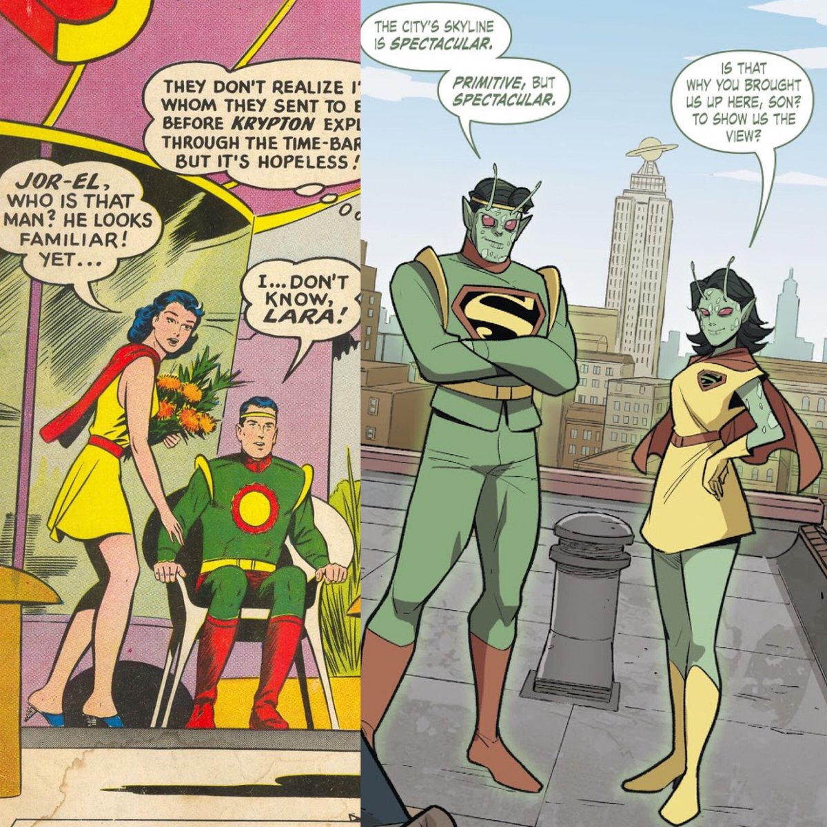 Gene Luen Yang Jor El And Lara In Superman 141 1960 And Superman Smashes The Klan 2 19 Art By Wayne Boring And Gurihiru Superman Dccomics T Co Lzeqgfbpn8