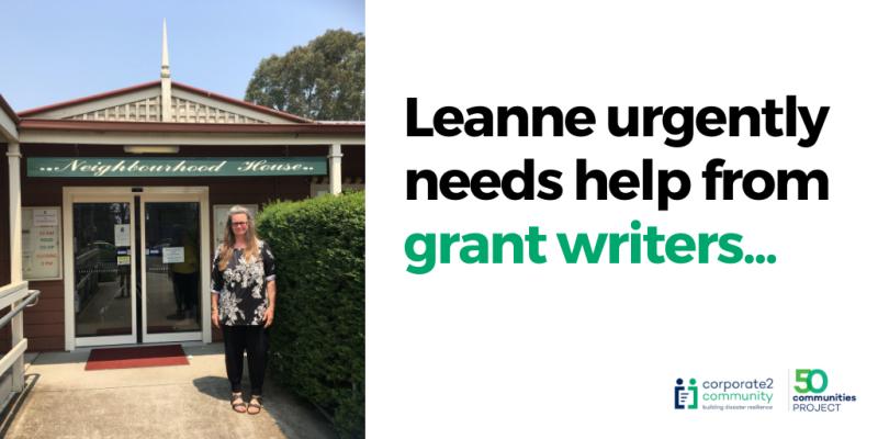 This is Leanne who runs the Bairnsdale Neighbourhood House. She really needs some help. She is desperate for someone to help her write grant applications. Can you help? #bairnsdale
#corporategiving #business #doingdisastersdifferently #corporate2community #grantwriter #grants