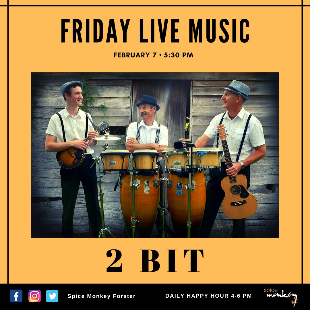SpiceForster's tweet photo. 2Bit music will be playing tonight live at Spice Monkey! End the working week with good food, good drinks, good music and a fantastic view of Lake Wallis! 😃

Book a table here: https://t.co/laLH7WtY2h
.
.

#spicemonkey #spicemonkeyforster #forster #friday #night #live #music https://t.co/TK0mKNfnsb